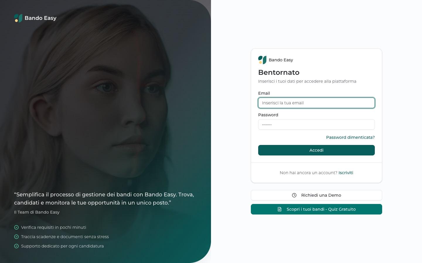 Bando Easy Platform live preview