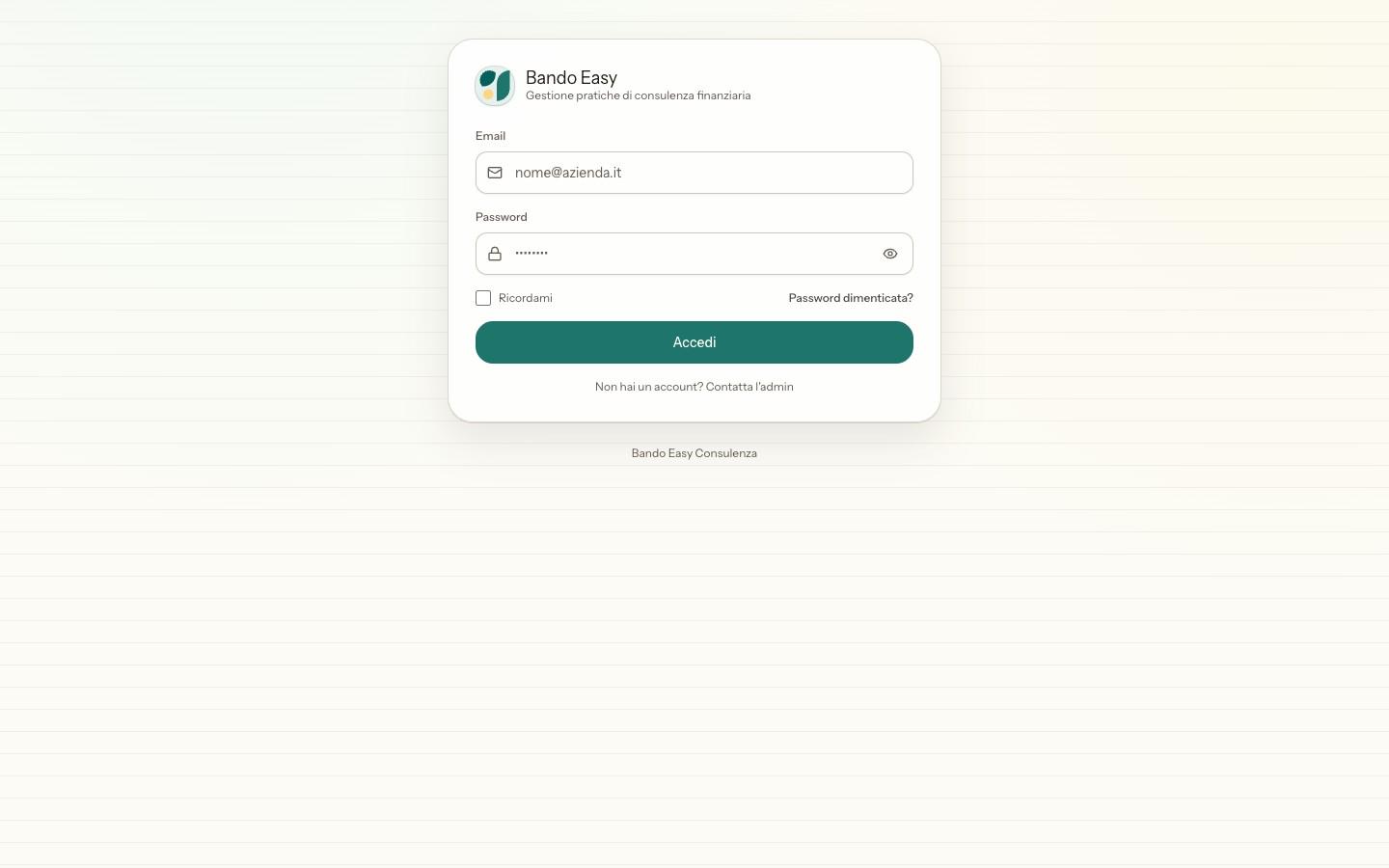 Bando Easy Pratiche live preview